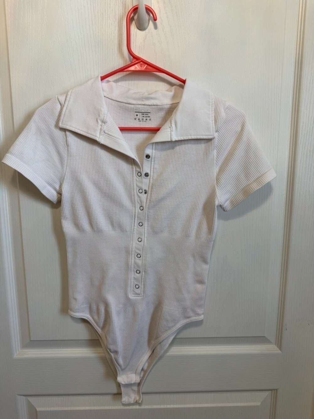 White Basic Bodysuit – Sleek Minimalist Staple Top